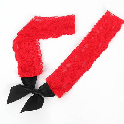 QUEEN LINGERIE - CHEMISE DE CROCHÉ PRETO E VERMELHO P/G