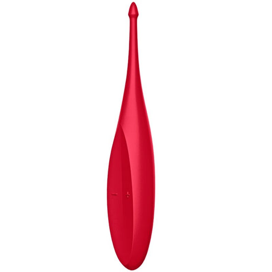 SATISFYER - VIBRADOR DE PONTA DIVERTIDA GIRAR VERMELHO