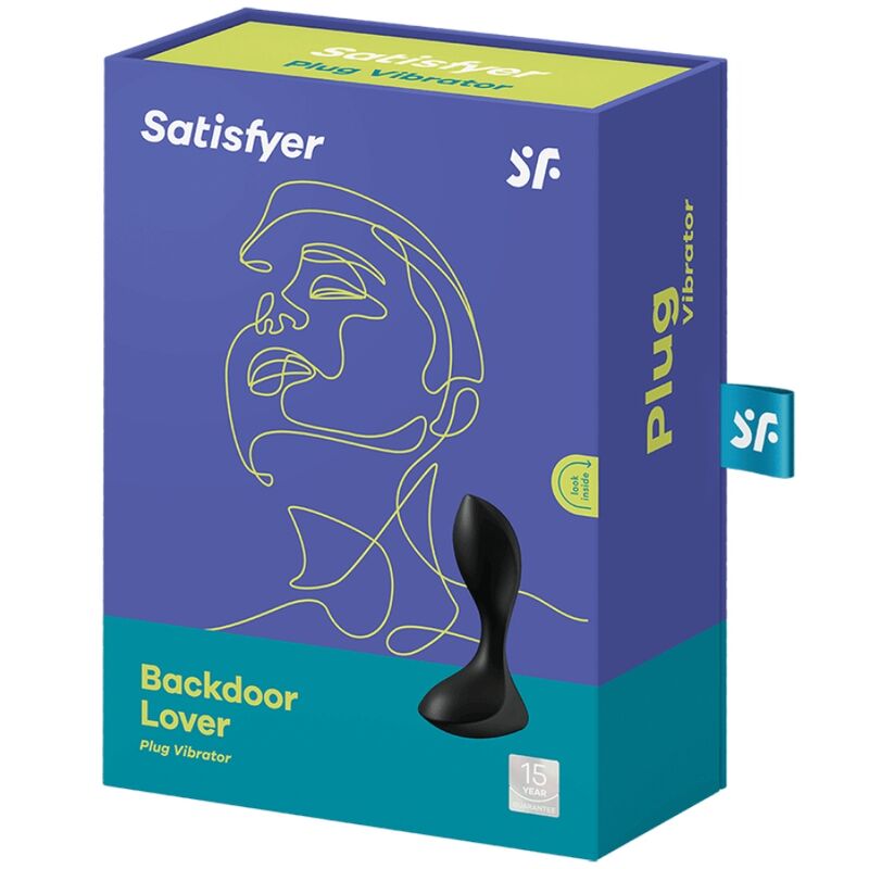 SATISFYER - BACKDOOR LOVER VIBRADOR PLUG PRETO