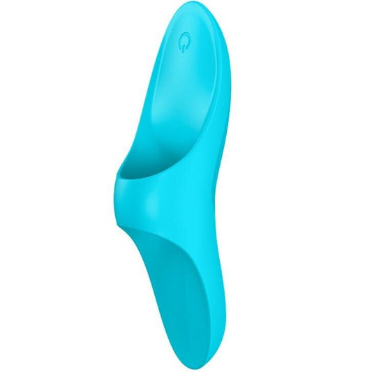 SATISFYER - TEASER DEDO VIBRADOR LUZ AZUL