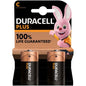 DURACELL - PILHA PLUS POWER ALCALINA C LR14 2 UNIDADES