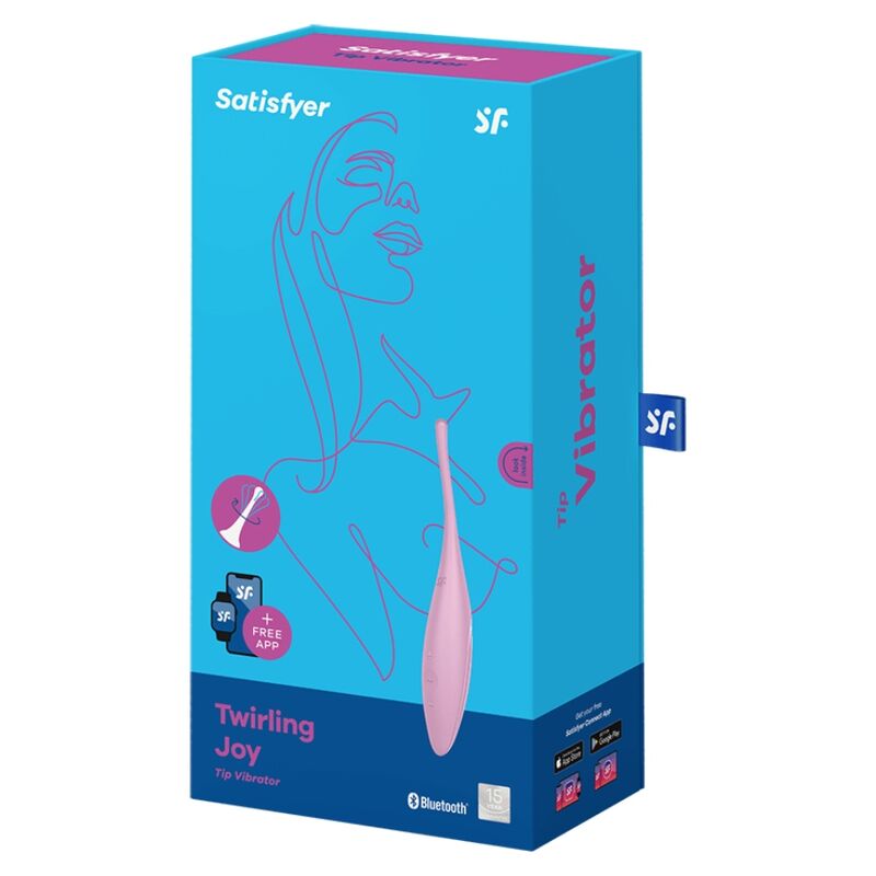 SATISFYER - VIBRADOR DE PONTA DE CLITÓRIS TWIRLING JOY ROSA