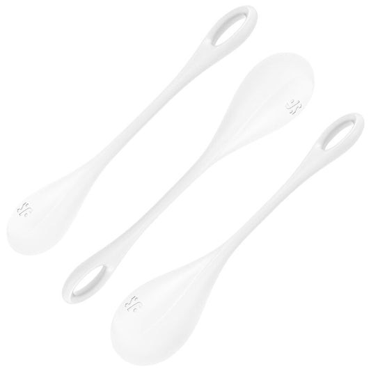 SATISFYER - YONI POWER 1 CONJUNTO DE TREINAMENTO BRANCO