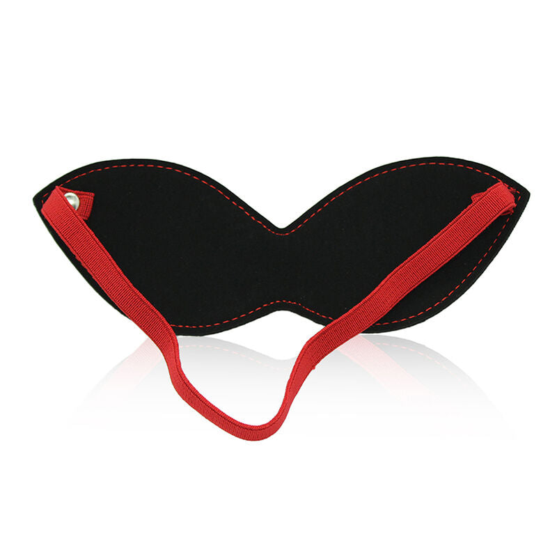 OHMAMA FETISH - BLACK-RED MASK WITH CLAMPS