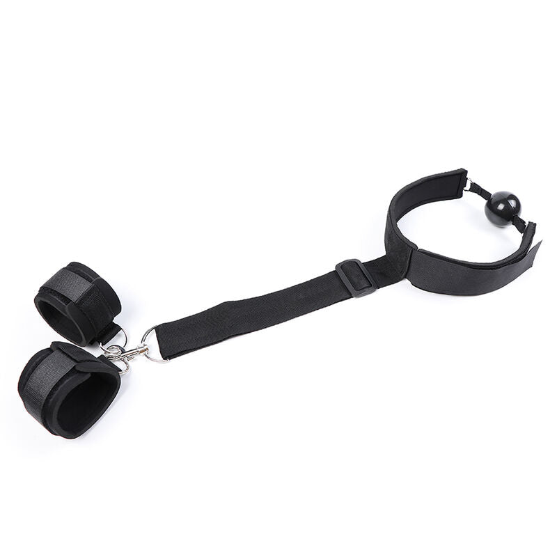 OHMAMA FETISH - FETISH NEOPRENE GAG COM ALGEMAS DE MÃO