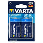 VARTA - LONGLIFE POWER ALKALINE BATTERY D LR20 2 UNIT