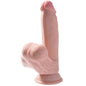 KING COCK - PLUS 3D DILDO BOLAS BALANÇANDO 15,2 CM PELE CLARA