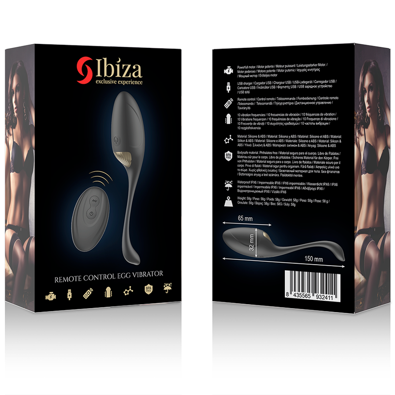 IBIZA - PODEROSO VIBRADOR DE OVO COM CONTROLE REMOTO