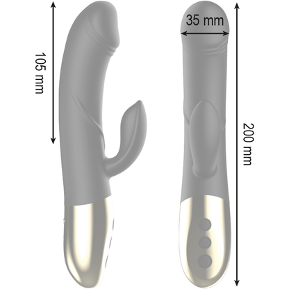 IBIZA - LEISTUNGSSTARKER ANATOMISCHER VIBRATOR MIT RABBIT