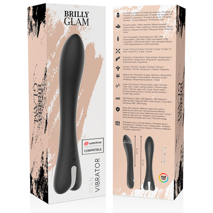 BRILLY GLAM - VIBRADOR RYAN WATCHME TECNOLOGIA SEM FIO COMPATÍVEL