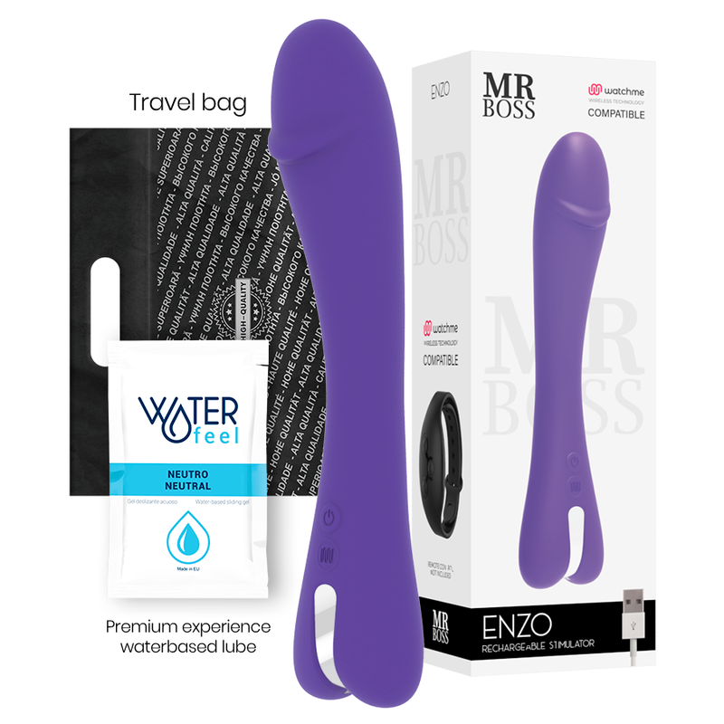 MR BOSS - ENZO VIBRATOR WATCHME TECNOLOGIA SEM FIO COMPATÍVEL