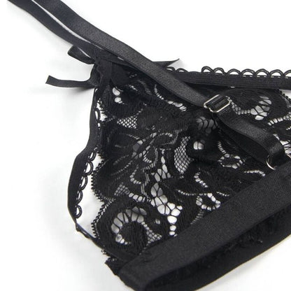 SUBBLIME - CONJUNTO TRÊS PEÇAS SUTIÃ + CINTO-LIGA + TANGA S/M