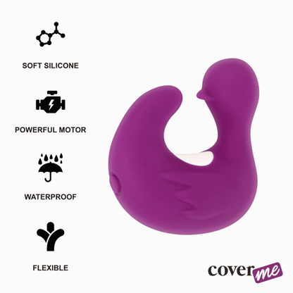 COVERME - DUCKYMANIA DEDAL DE PATO ESTIMULANTE DE SILICONE RECARREGÁVEL