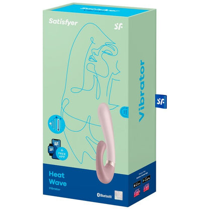 SATISFYER - APLICATIVO VIBRADOR DE ONDA DE CALOR ROSA