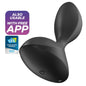 SATISFYER - APP DE PLUG VIBRANTE SWEET SEAL PRETO