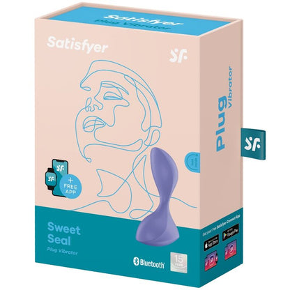 SATISFYER - APP DE PLUG VIBRANTE SWEET SEAL VIOLETA