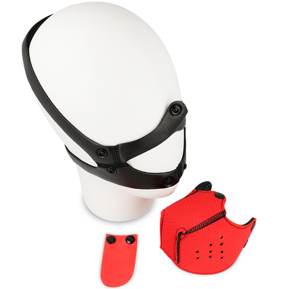 OHMAMA FETISH DOG MUZZLE - VERMELHO
