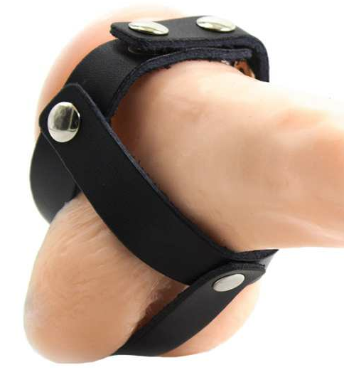 GAIOLA DE BOLAS DE COURO FETISH OHMAMA