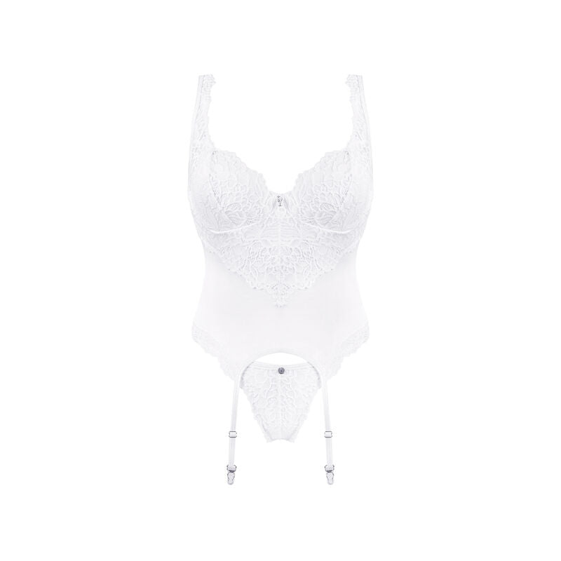 OBSESSIVE - AMOR BLANCO CORSET & THONG S/M