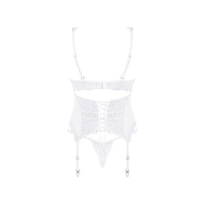 OBSESSIVE - AMOR BLANCO CORSET & THONG S/M