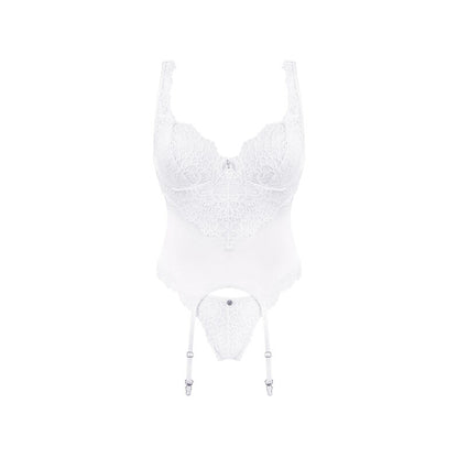 OBSESSIVE - AMOR BLANCO CORSET & THONG S/M