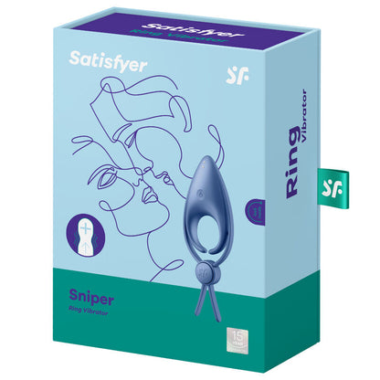 SATISFYER - SNIPER RING VIBRATOR BLAU