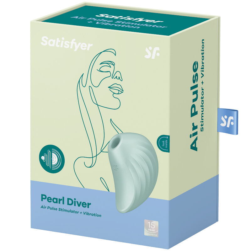 SATISFYER - PEARL DIVER AIR PULSE ESTIMULADOR E VIBRADOR VERDE