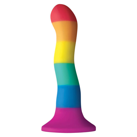 ORGULHO - BANDEIRA LGBT DILDO ONDA 17 CM