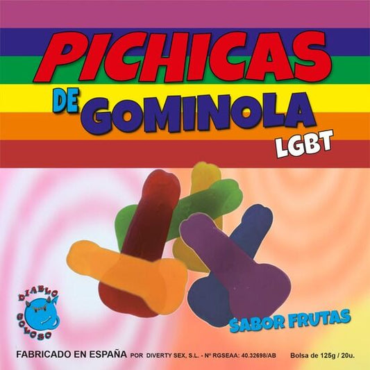 ORGULHO - FRUTAS DE PÊNIS DE GOMA LGBT