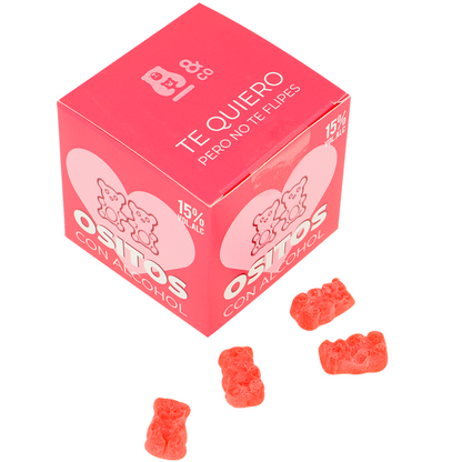 OSITO &amp; CO - GUMMY BEARS COM ÁLCOOL GIN E MORANGO