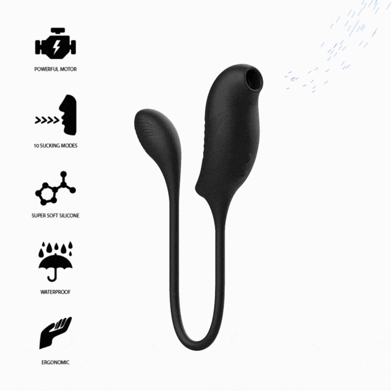 IBIZA - ESTIMULADOR COM SUCCIONADOR DE CLITÓRIS MÁGICO E VIBRAÇÃO