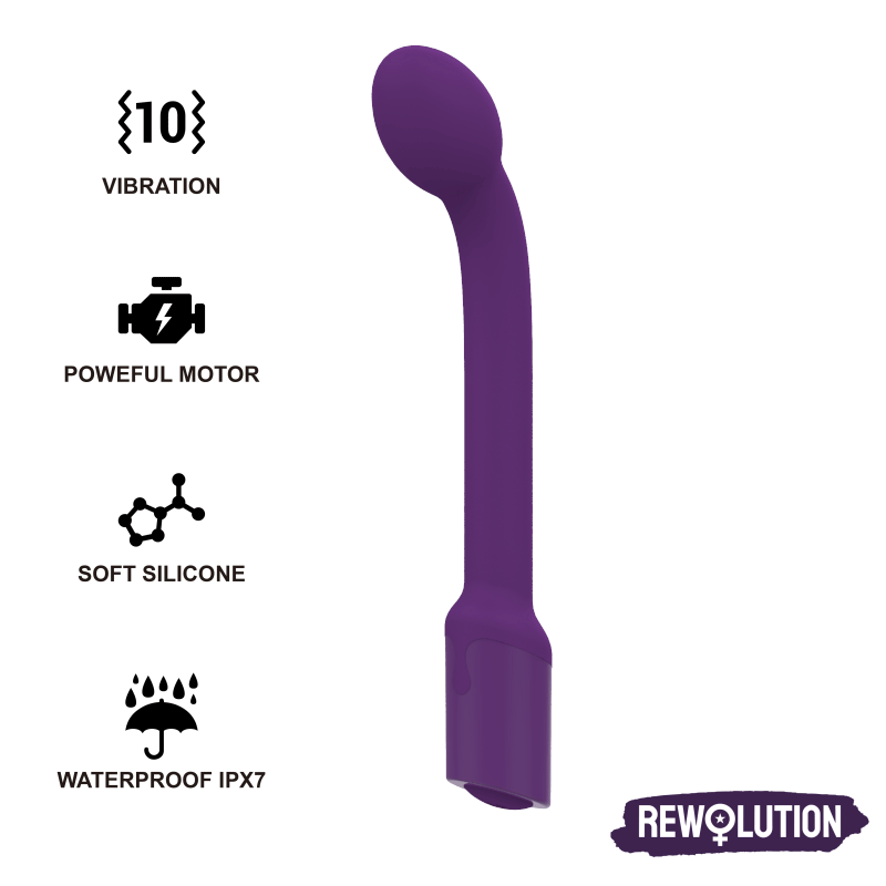 REWOLUTION - VIBRADOR ESTIMULADOR DE PONTO G FLEXÍVEL REWOFLEX