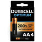 DURACELL - OPTIMUM 200 PILHA ALCALINAS AA LR6 4 UNIDADES