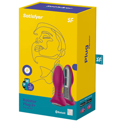 SATISFYER - ROTATOR PLUG 2+ PLUG VIBRATÓRIO APP PRETO