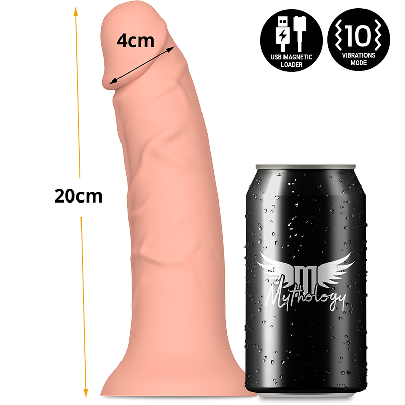 MITOLOGIA - ASHER ORIGINAL DILDO M - VIBRADOR COMPATÍVEL COM TECNOLOGIA WIRELESS WATCHME
