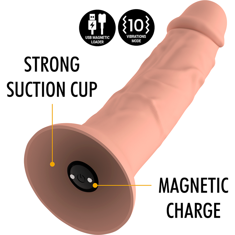 MITOLOGIA - ASHER ORIGINAL DILDO M - VIBRADOR COMPATÍVEL COM TECNOLOGIA WIRELESS WATCHME