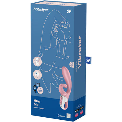 SATISFYER - HUG ME RABBIT VIBRATOR-APP ROSA
