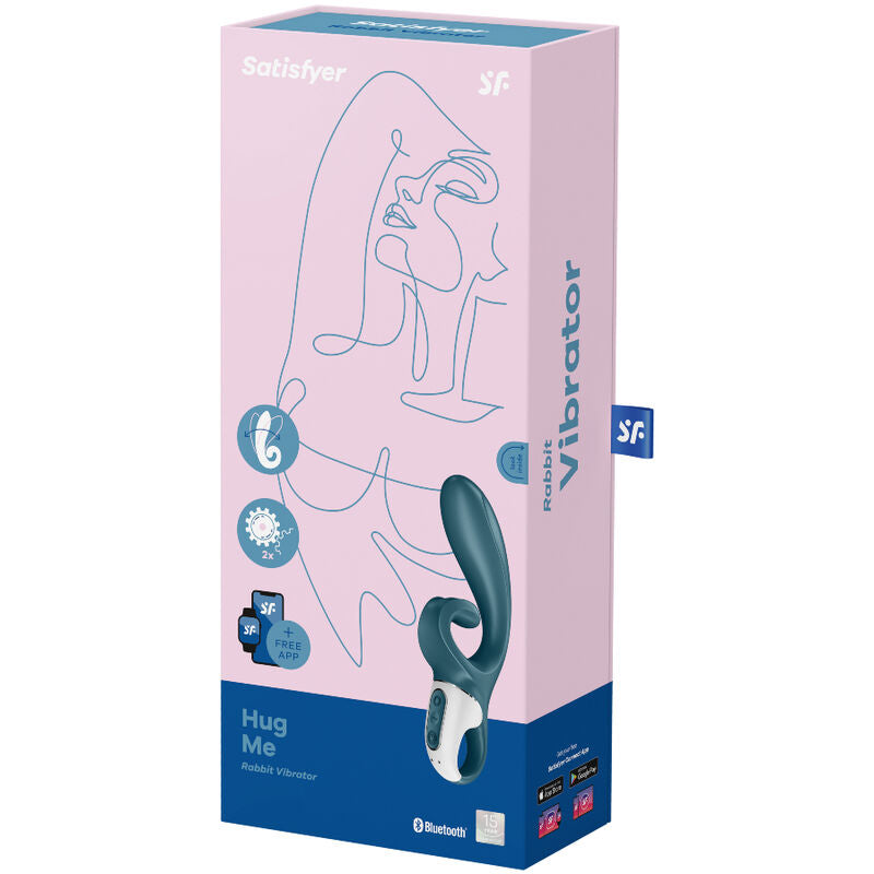 SATISFYER - HUG ME RABBIT VIBRATOR-APP ROSA