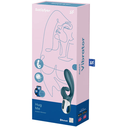 SATISFYER - HUG ME RABBIT VIBRATOR-APP ROSA