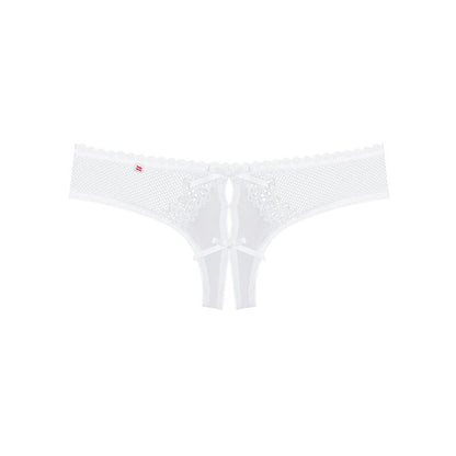 OBSESSIVE - ALABASTRA PANTIES SEXY CROTCHLESS WHITE L/XL