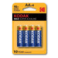 KODAK - BATERIA ALCALINA MAX AA LR6 BLISTER * 4