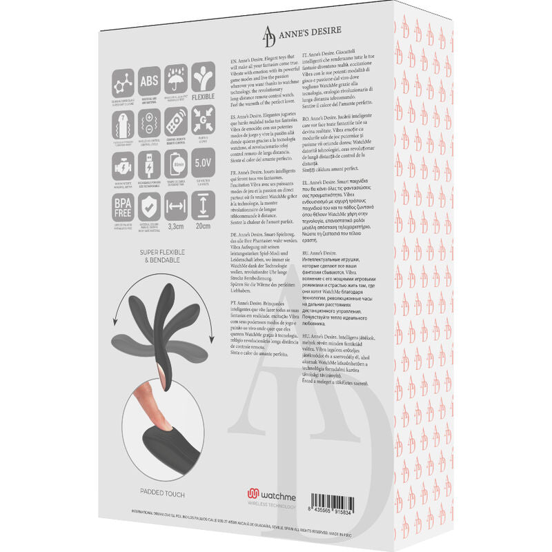 ANNE'S DESIRE - TECNOLOGIA DE CONTROLE REMOTO CURVE A WATCHME BLACK