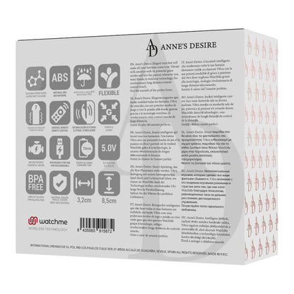 ANNE'S DESIRE - DUAL PLEASURE TECNOLOG A WATCHME SCHWARZ