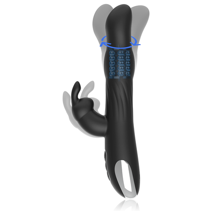 BRILLY GLAM-MOEBIUS RABBIT VIBRATOR &amp; ROTATOR KOMPATIBEL MIT WATCHME WIRELESS TECHNOLOGIE