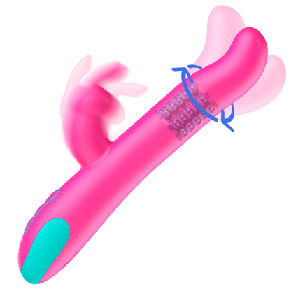 HAPPY LOKY - PLUTO RABBIT VIBRATOR &amp; ROTATOR WATCHME WIRELESS TECHNOLOGIE KOMPATIBEL