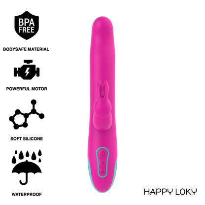 HAPPY LOKY - PLUTO RABBIT VIBRATOR &amp; ROTATOR WATCHME WIRELESS TECHNOLOGIE KOMPATIBEL
