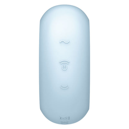 SATISFYER - PRO TO GO 3 ESTIMULADOR DE PULSO DE AR ​​DUPLO E VIBRADOR PRETO