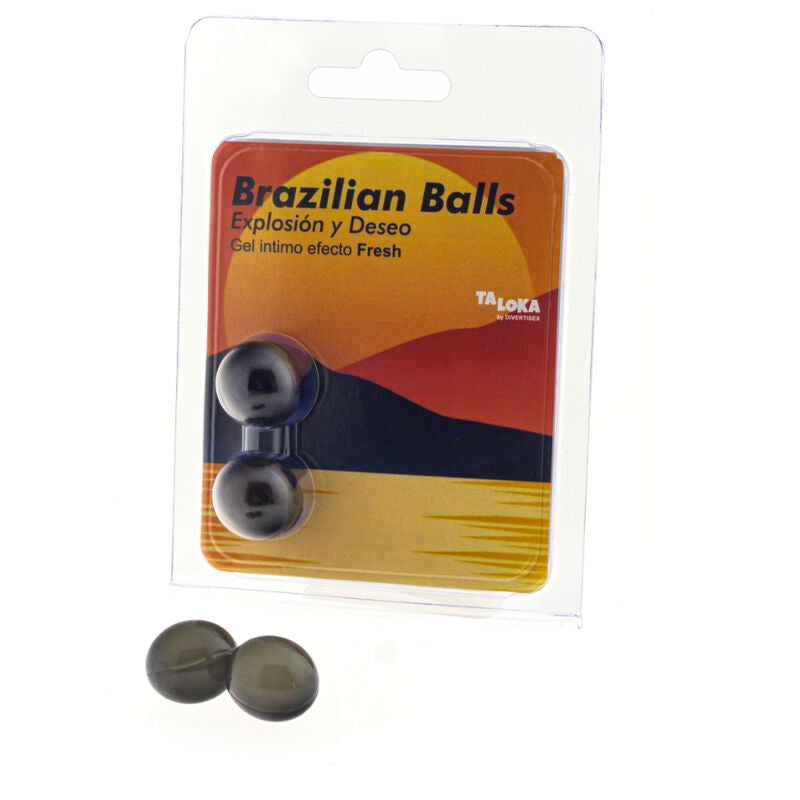 TALOKA - 2 BOLAS BRASILEIRAS EFEITO FRESCO GEL EXCITANTE