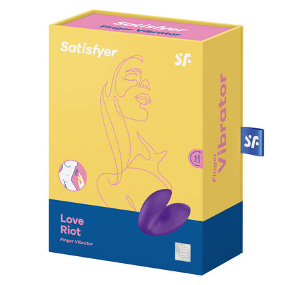 SATISFYER - LOVE RIOT VIBRADOR DE DEDO ROXO
