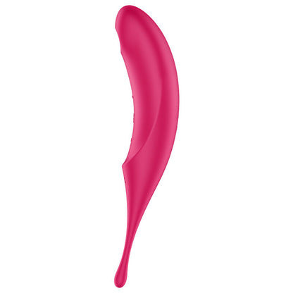 SATISFYER - ESTIMULADOR E VIBRADOR TWIRLING PRO AIR PULSE VERMELHO